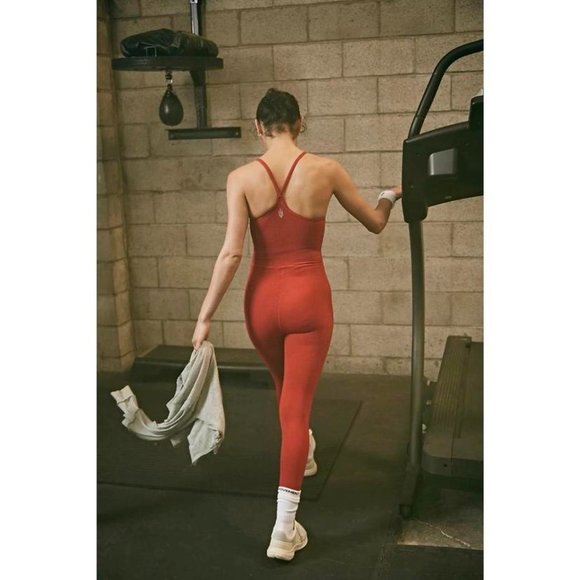 Free People Movement Happiness Runs Square Neck Onesie - Picture 3 of 14